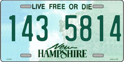 NH license plate 1435814