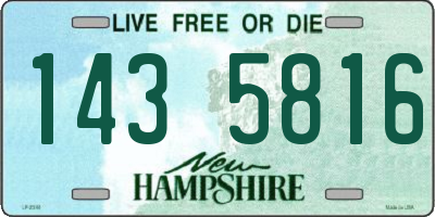 NH license plate 1435816