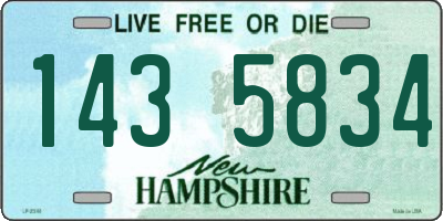 NH license plate 1435834