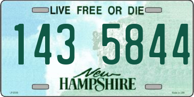 NH license plate 1435844
