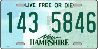 NH license plate 1435846