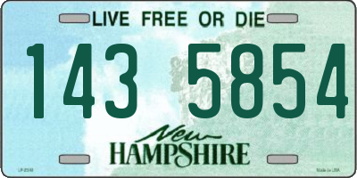 NH license plate 1435854