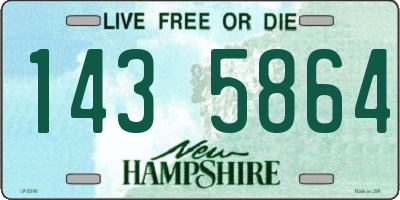 NH license plate 1435864