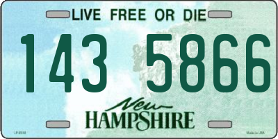 NH license plate 1435866