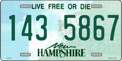 NH license plate 1435867