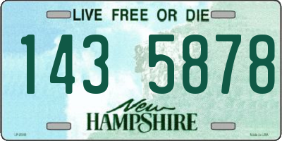 NH license plate 1435878