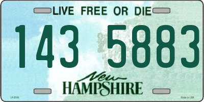 NH license plate 1435883