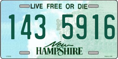 NH license plate 1435916