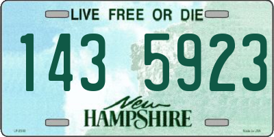 NH license plate 1435923