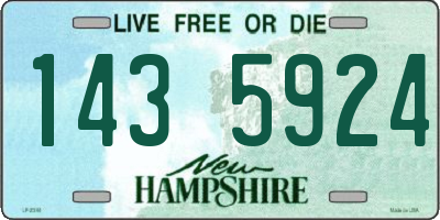 NH license plate 1435924