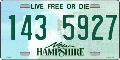 NH license plate 1435927