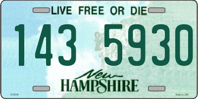 NH license plate 1435930