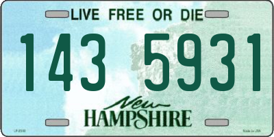NH license plate 1435931