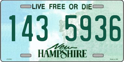 NH license plate 1435936