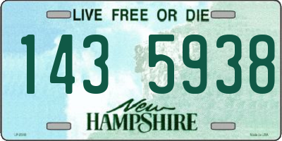NH license plate 1435938