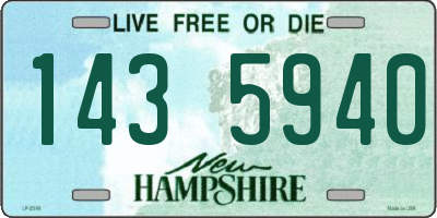 NH license plate 1435940
