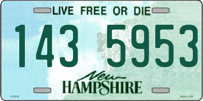 NH license plate 1435953