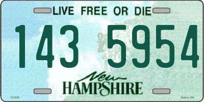 NH license plate 1435954