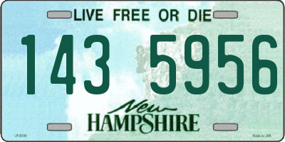 NH license plate 1435956