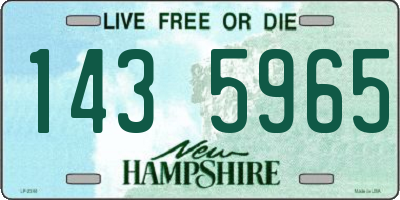 NH license plate 1435965