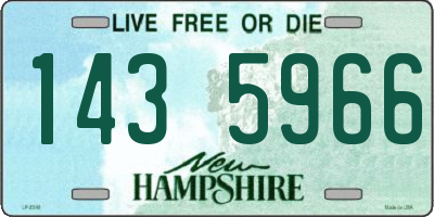 NH license plate 1435966