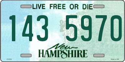 NH license plate 1435970