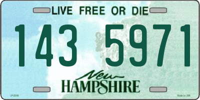 NH license plate 1435971