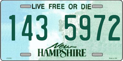 NH license plate 1435972
