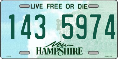 NH license plate 1435974