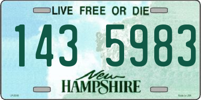 NH license plate 1435983