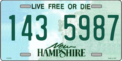 NH license plate 1435987