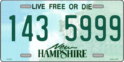 NH license plate 1435999