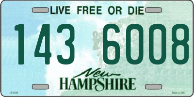 NH license plate 1436008
