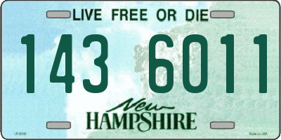 NH license plate 1436011