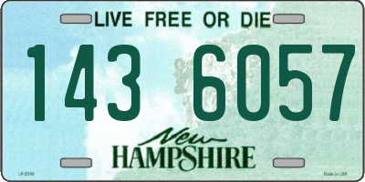 NH license plate 1436057