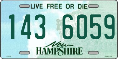 NH license plate 1436059