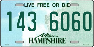 NH license plate 1436060