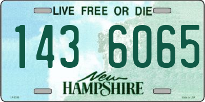 NH license plate 1436065