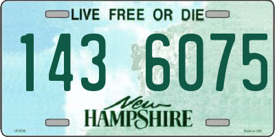 NH license plate 1436075