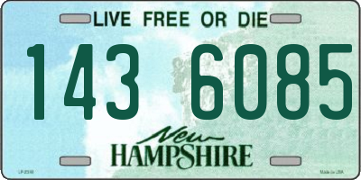 NH license plate 1436085