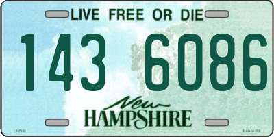 NH license plate 1436086