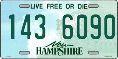 NH license plate 1436090
