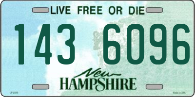 NH license plate 1436096