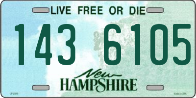 NH license plate 1436105