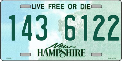 NH license plate 1436122