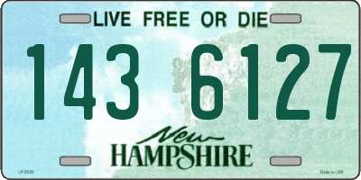 NH license plate 1436127