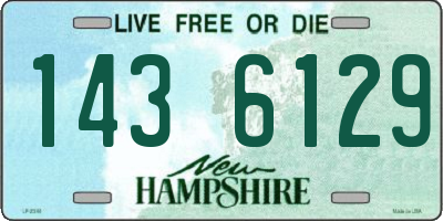 NH license plate 1436129