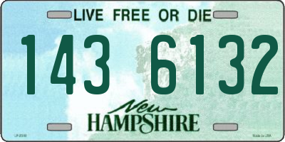 NH license plate 1436132