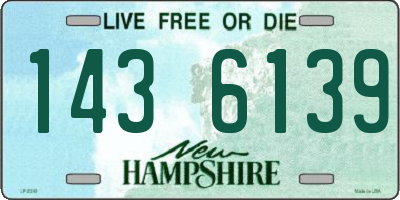 NH license plate 1436139