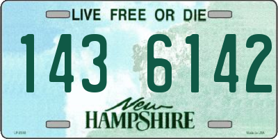 NH license plate 1436142